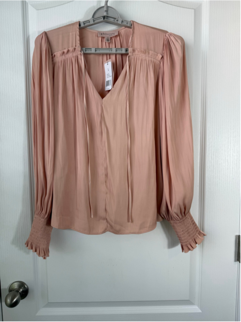 Women's Philosophy Republic Clothing Pink Blouse L